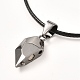 Наборы ожерелий с подвесками в форме сердца из сплава NJEW-B081-09-4