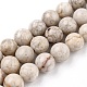 Chapelets de perles maifanite/maifan naturel pierre  G-I187-8mm-01-5