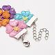 Colliers de ruban de polyester de fleurs et bracelets ensembles de bijoux SJEW-JS00889-9