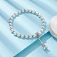 Bracciali di perline perla tratto vetro BJEW-JB09696-04-2