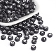 Perles de lettre de trou horizontal acrylique OACR-E001-17-1