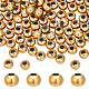 Dicosmétique 100 pièce de perles rondes plaquées or STAS-DC0010-56B-1