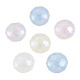 Perles acryliques placage irisé arc-en-ciel OACR-N010-080-2