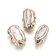 Perle barocche naturali di perle barocche PEAR-F010-10G-1