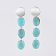 Acrylic Imitation Gemstone Dangle Earrings EJEW-JE03598-02-1