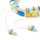 Handgefertigte geflochtene Perlenarmbänder aus Polymer-Ton BJEW-TA00043-28