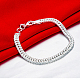 Brass Curb Chain Bracelets BJEW-BB17055-4