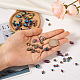 Kissitty 80pcs 20 style rack placage perles en alliage de couleur arc-en-ciel FIND-KS0001-18-5