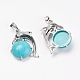 Synthetic Turquoise Pendants G-G713-A13-2