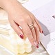 Los anillos de dedo de diseño de latón de lujo para las mujeres RJEW-BB13141-8-3