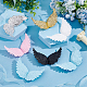 Arricraft 24 pièces 6 couleurs en plastique ailes d'ange ornement DIY-AR0002-99A-4