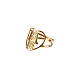 Coeur en acier inoxydable avec anneau de main hamsa CHAK-PW0001-001C-01-1
