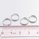 Silver Color Plated Iron Split Rings X-JRDS10mm-4
