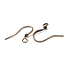 Antique Bronze Brass Earring Hooks Ear Wire Hooks X-KK-Q365-AB-NF-2