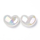 Placcatura uv perline acriliche iridescenti arcobaleno OACR-H015-02-1