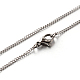 304 Stainless Steel Twisted Link Chain Necklaces STAS-M174-030P-1