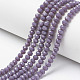 Chapelets de perles en verre opaque de couleur unie EGLA-A034-P2mm-D11-1