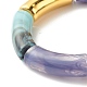 Acrylic Tube Beaded Stretch Bracelets BJEW-JB07779-6