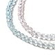 Fili di perle di vetro di colore sfumato trasparente GLAA-H021-01B-27-3