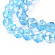 Trasparenti perle di vetro placca fili EGLA-T020-10-A-4