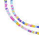 Chapelets de perles en verre transparente   GLAA-N047-03-3