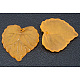 秋のテーマ透明アクリル ペンダント  艶消し  葉  オレンジ  染め  約16mm長  15 mm幅  厚さ2mm  穴：1.2mm X-PL591-9-1