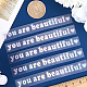 PVC-Aufkleber „You are beautiful“ STIC-WH0013-10B-3