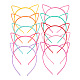 Lindas bandas de plástico para el cabello con orejas de gato OHAR-PW0001-164M-1
