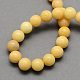 Chapelets de perles en jade jaune naturel X-G-S179-4mm-2