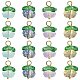 20шт 4 цвета подвески лэмпворк ручной работы LAMP-CJ0001-92-1