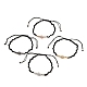 Einstellbare Nylonfaden geflochtene Perlen Armbänder Sets BJEW-JB05553-1