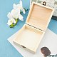 GORGECRAFT 2PCS Unfinished Wood Box Small Wood Craft Box with Hinged Lid and Front Clasp for DIY Easter Arts Hobbies Jewelry Box CON-WH0072-13-5