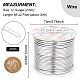 BENECREAT 12 Gauge(2mm) Aluminum Wire 100FT(30m) Anodized Jewelry Craft Making Beading Floral Colored Aluminum Craft Wire - Silver AW-BC0001-2mm-02-2
