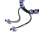 Strip Round Resin Braided Bead Bracelet for Teen Girl Women BJEW-JB06783-5