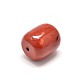 Natural Red Jasper Barrel Beads G-P076-18-20mm-2