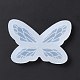 Diyの蝶の羽の装飾の付属品のシリコーン型  レジン型  UVレジン用  エポキシ樹脂工芸品作り  ホワイト  55x80x7mm  内径：13~20x22~24mm X-DIY-G059-B05-3