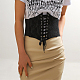 Wadorn 1pc cinture corsetto elastiche larghe in pelle pu AJEW-WR0002-01C-5