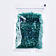 2穴ベーキングペイントガラスシードビーズ  透明色の虹  長方形  ダークシアン  4.5~5.5x2x2~2.5mm  穴：0.5~0.8mm  約250個/10g X-SEED-S031-M-SH108A-4