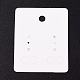 紙のアクセサリーディスプレイカード  吊り下げイヤリングディスプレイ用  フラミンゴの形をした長方形  ホワイト  50x40x0.3mm  穴：5.3mm CDIS-G002-07A-04-2
