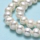 Fili di perle di perle d'acqua dolce coltivate naturali PEAR-F018-19-01-4