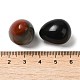 Piedra de palma de bolsillo de huevo de piedras preciosas mixtas naturales y sintéticas G-C095-04-3