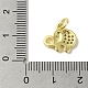 Подвески из настоящей 18-каратной позолоченной латуни с фианитами KK-M283-02D-01-3