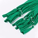 シンプルなデザインの女性のビーズの布スカーフネックレス  CCBプラスチックパーツを有する  グリーン  74.8インチ NJEW-I067-08E-3