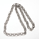 304 Rolo-Halsketten und Armbänder aus Edelstahl für Schmucksets SJEW-I021-03B-2