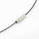 Steel Wire Necklace Cord X-TWIR-SW001-10-2