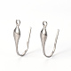 316 Stainless Steel Stud Earring Hooks X-STAS-Q239-015-1