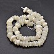 Natural White Moonstone Chip Beads Strands G-E271-65-2