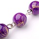 Rondes à la main perles acryliques de banc d'étirage chaînes de colliers bracelets faisant AJEW-JB00050-2