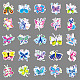 50Pcs Butterfly PVC Waterproof Stickers PW-WG52362-01-5