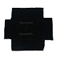 ベロアネックレスディスプレイ  真鍮パーツ  長方形  ブラック  54.2x58x2.1cm NDIS-P001-01-2